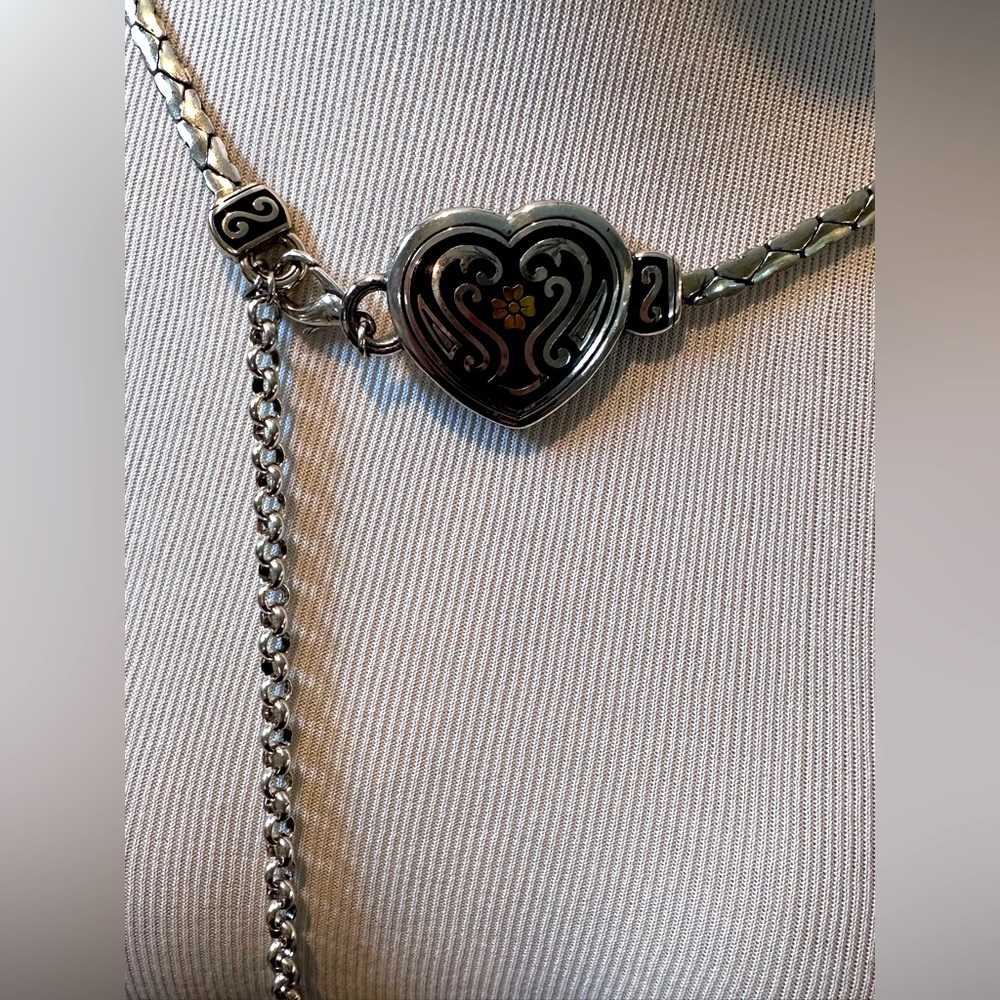 Vintage Brighton Metal Dangling Heart Belt